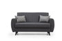 Atelier Del Sofa Sofá Cama de 2 Plazas Alkon - Dark Grey